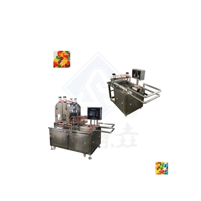 20-50kg/h Multifunctional Assorted Fruit Bean Gummies Depositer Jelly Gummy Candy Making Machine