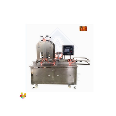 220V Assorted Gummies Depositing Soft Bean Bears Gummy Candy Depositing Machine 20-50kg/h