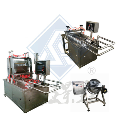 Fructose-Based Semi Automatic Manual Servo Control Soft And Hard Candy Pouring Machine